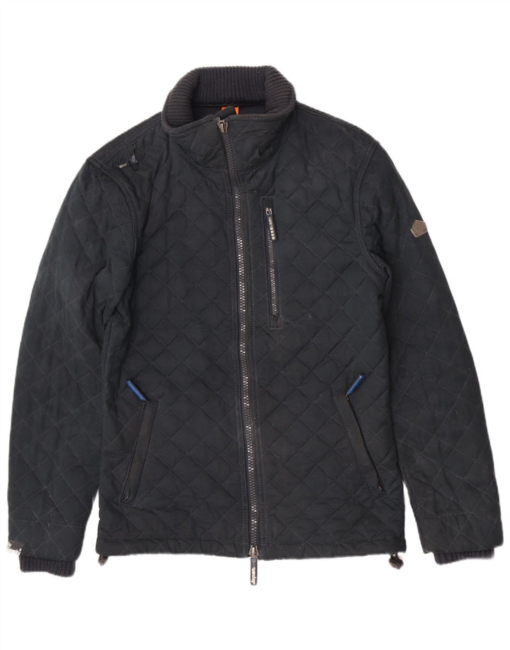 Superdry Quilted Jacket til mænd UK 36 Small Green Polyester