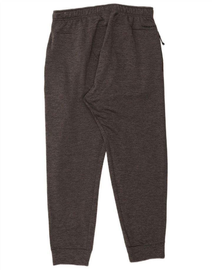 Nike Herre Therma-Fit Hel træningsdragt med hætte, stor grå flækket polyester