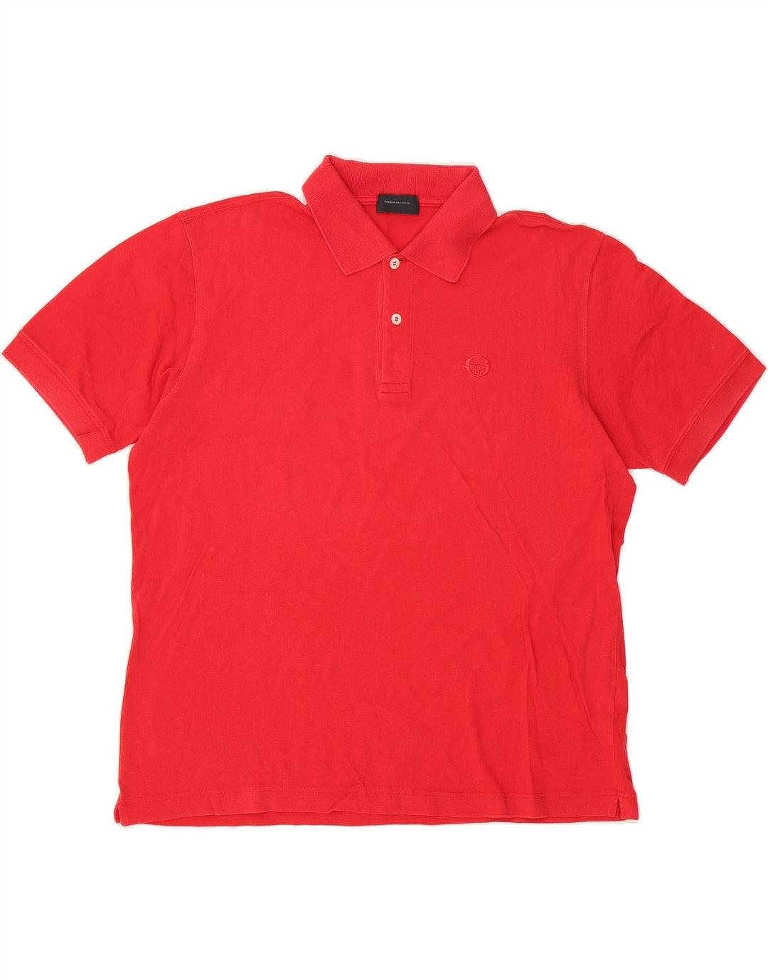 SERGIO TACCHINI Mens Polo Shirt IT 50 Medium Red Cotton Vintage Sergio Tacchini and Second-Hand Sergio Tacchini from Messina Hembry 