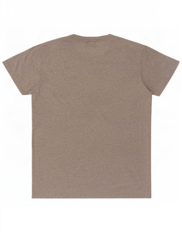 Billig mandag herre grafisk t-shirt top mellemgrå bomuld