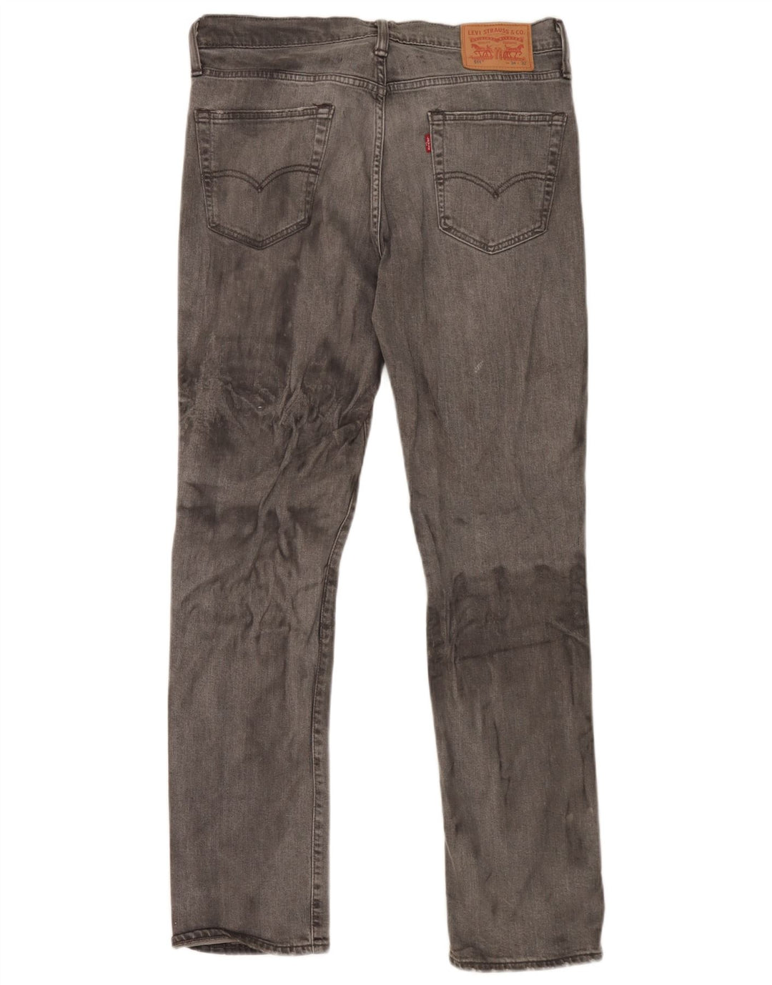 Levi's Herre 511 Slim Jeans W34 L32 Grå Bomuld