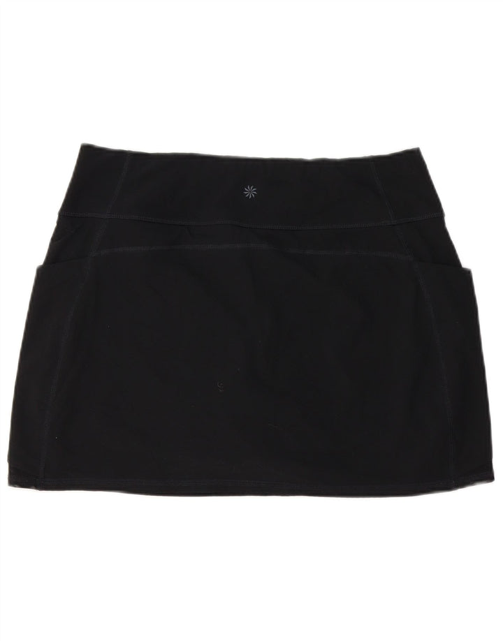 ATHLETA Womens Tennis Skirt UK 12 Medium  Black Polyester