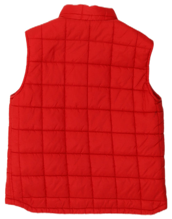 Benetton Girls Polstret Gilet 11-12 år XL Rød polyamid