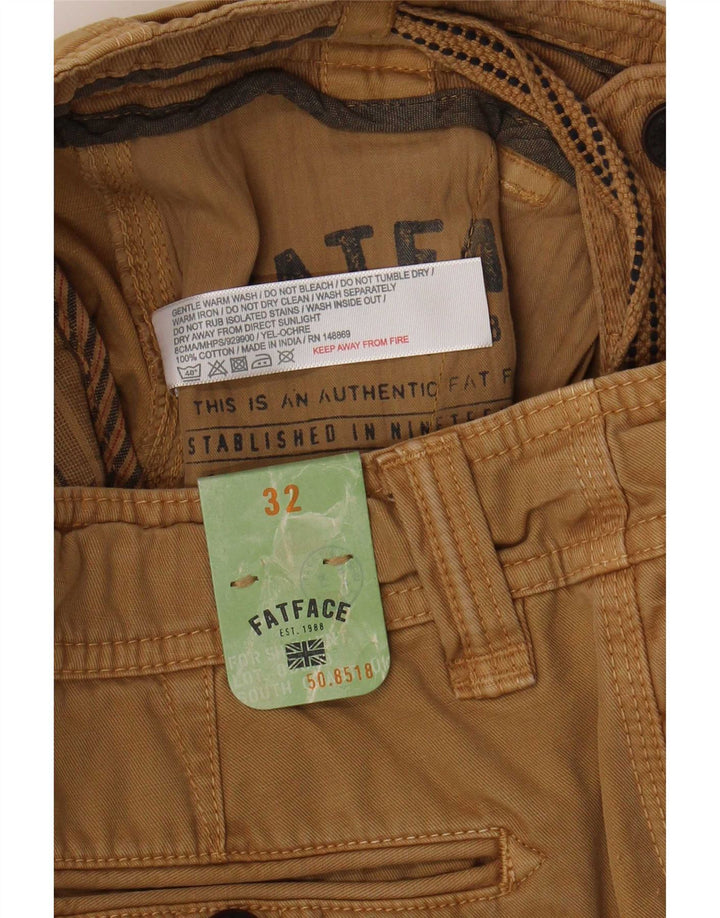 Fat Face Herre Chino Shorts W32 Medium Beige Bomuld