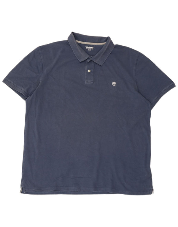 Timberland Herre Slim Fit Polo Shirt 2XL Blå Bomuld
