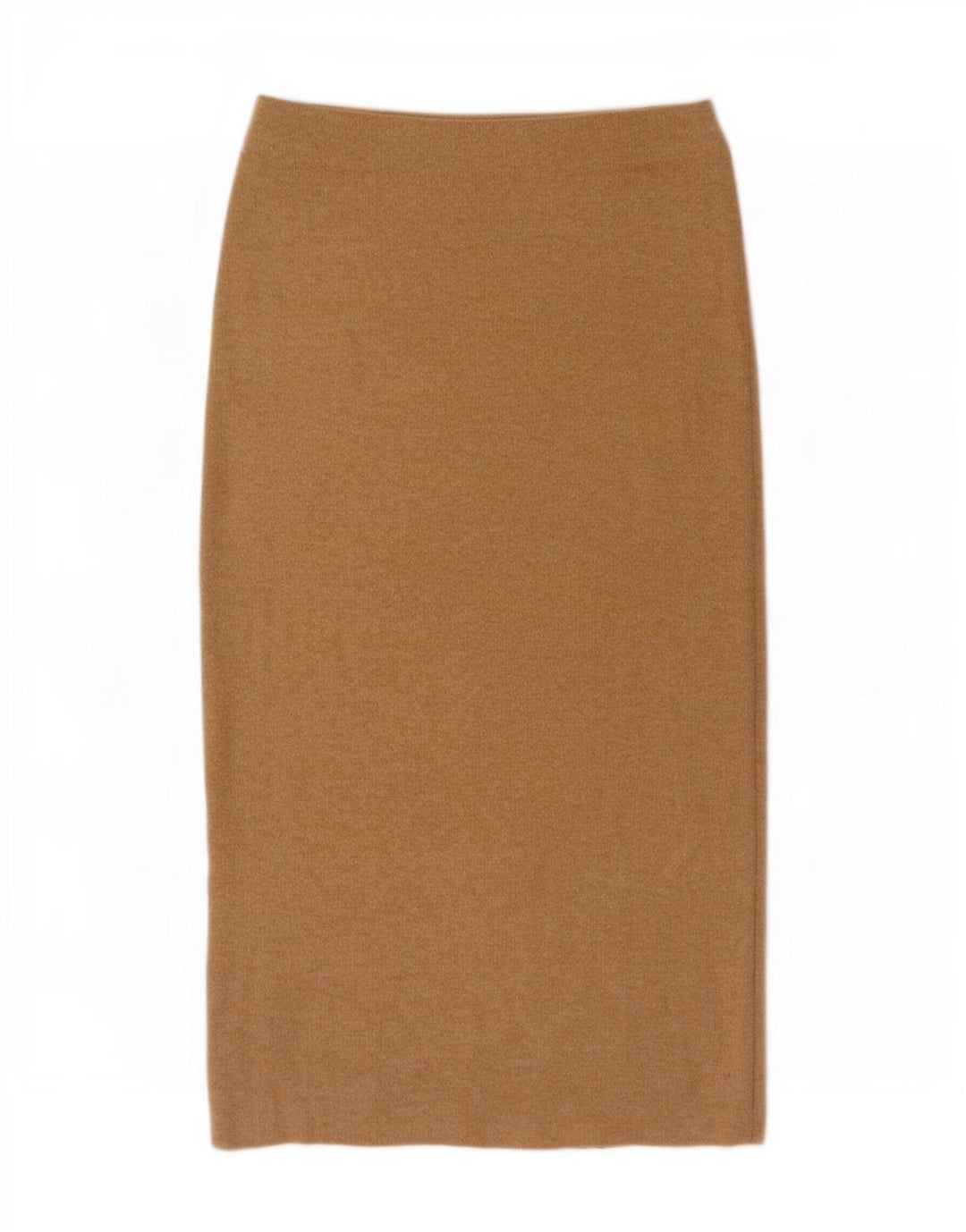 Zara Damestrik Midi-nederdel Small W26 Beige Polyester