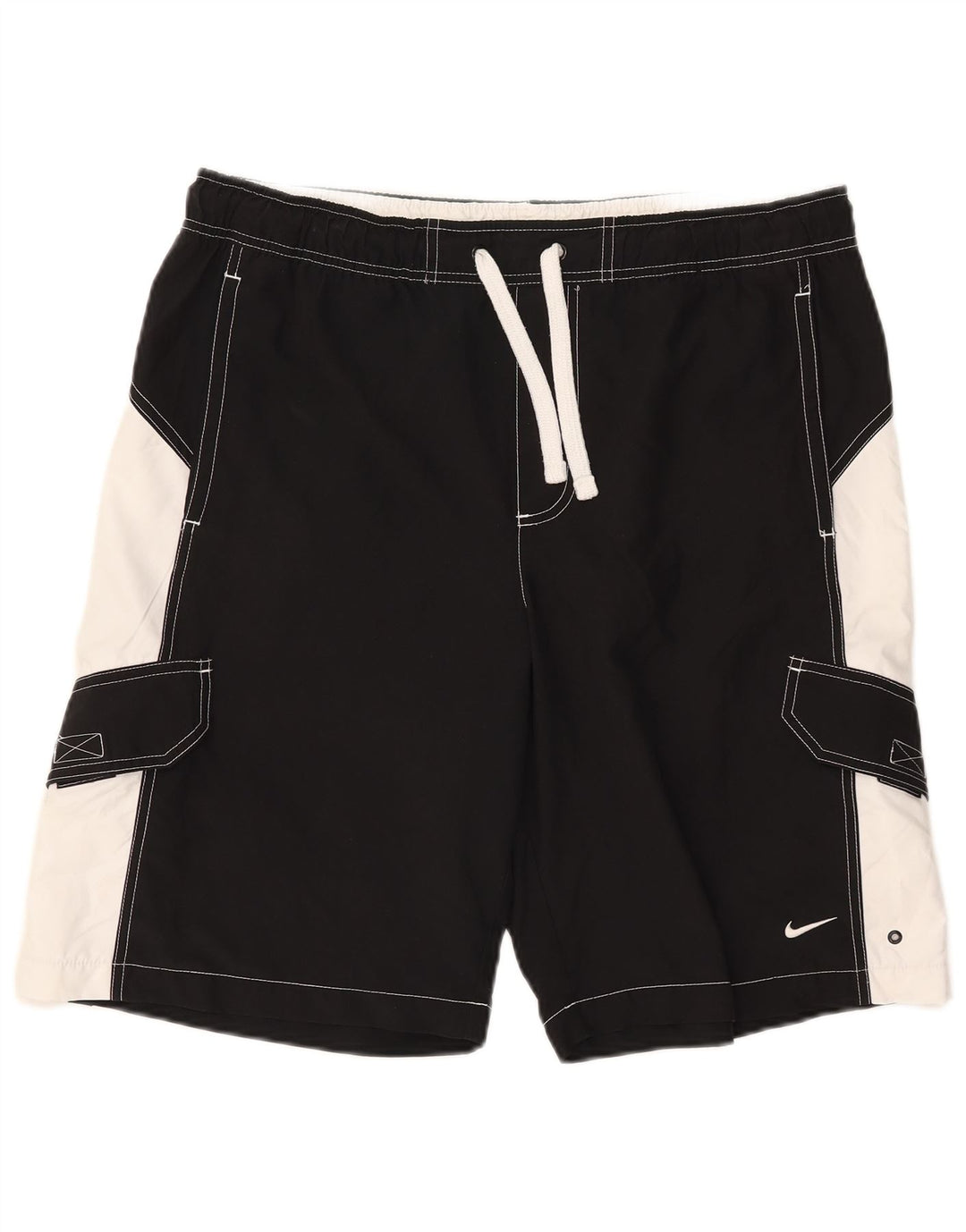 Nike Badeshorts til mænd Large Black Colourblock Polyester