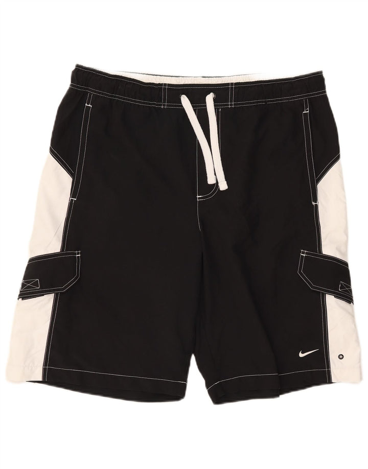 Nike Badeshorts til mænd Large Black Colourblock Polyester