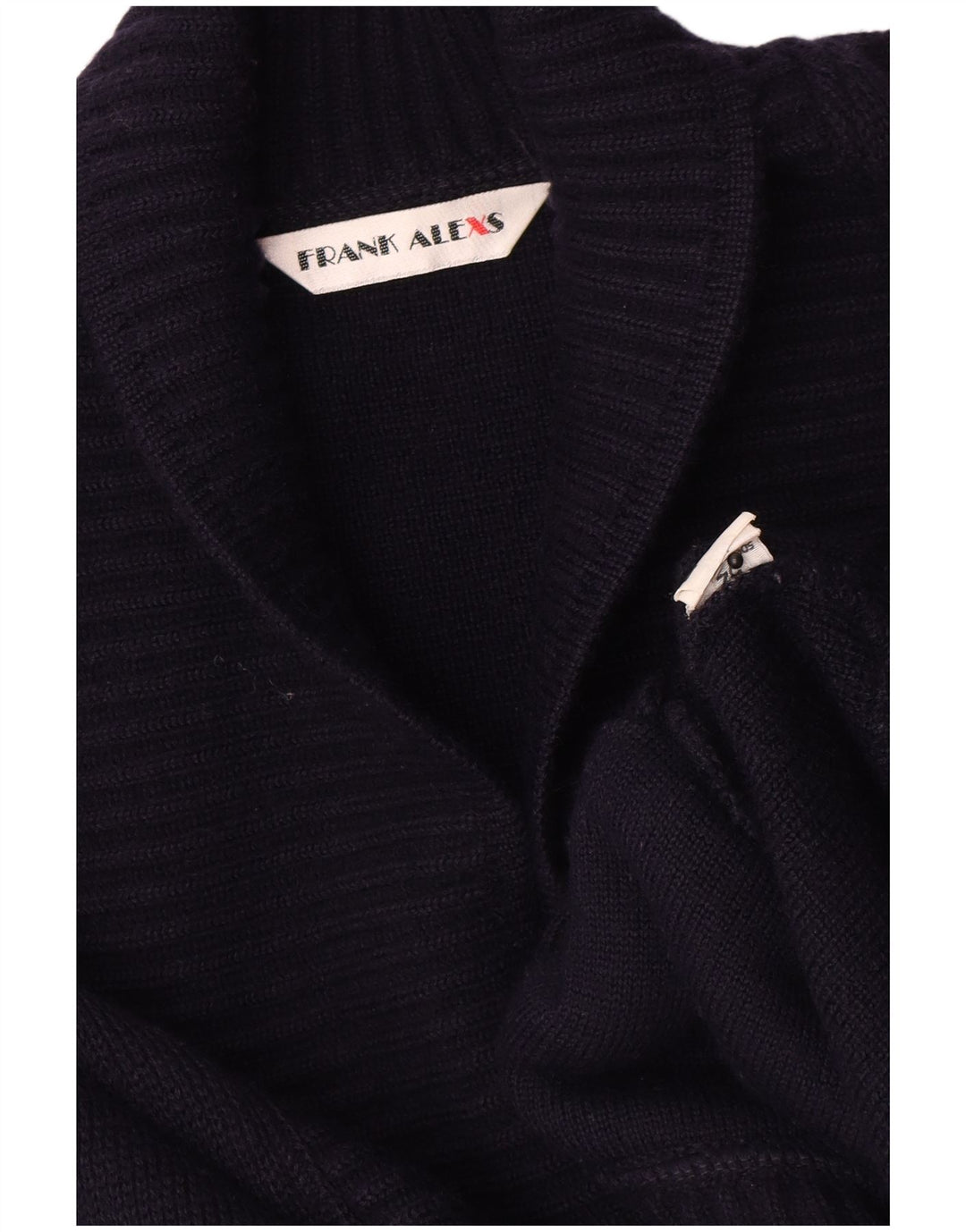 Frank Alexs Dame Cardigan Sweater IT 52 2XL Marineblå Uld