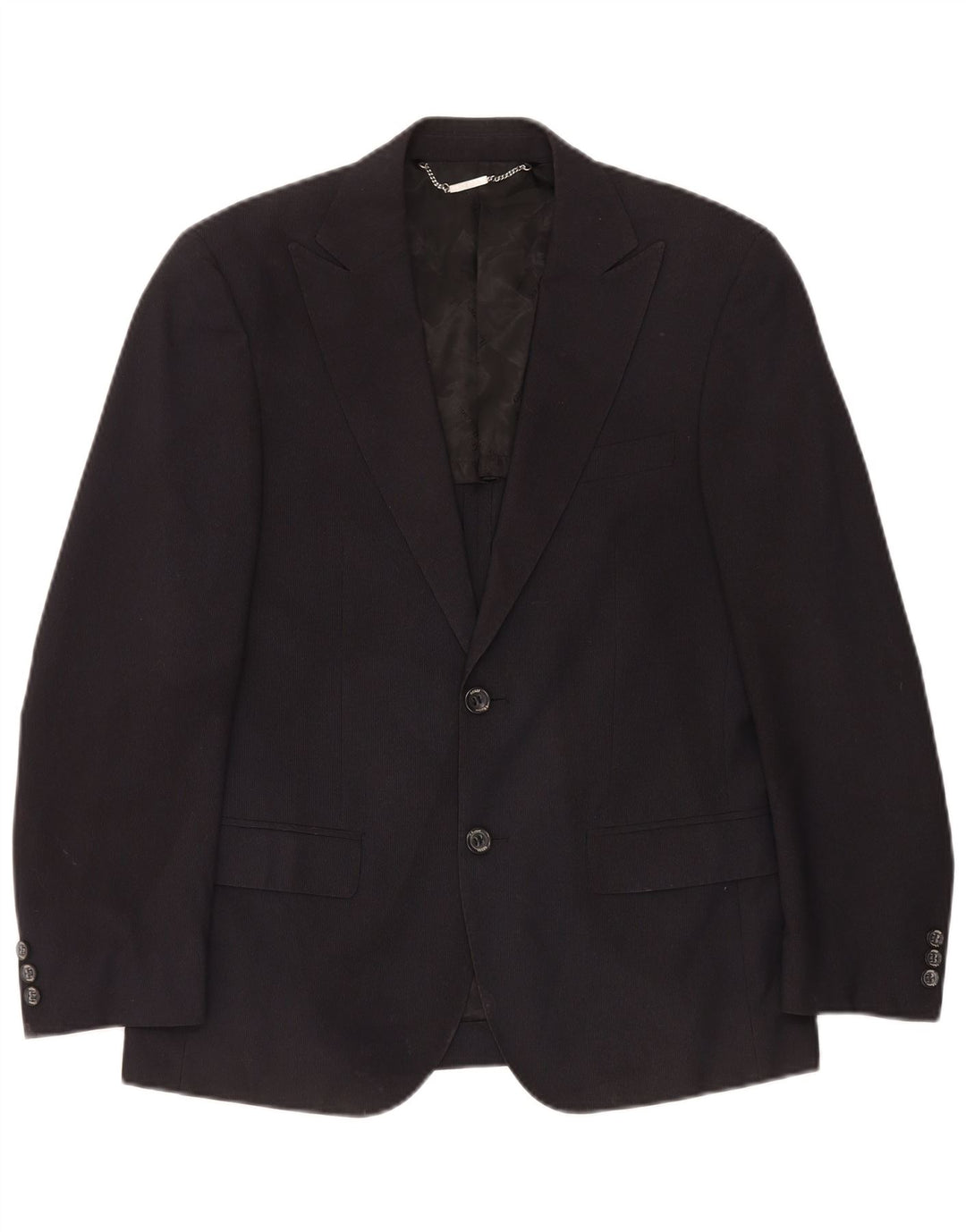 Guess By Marciano Herre Blazer Jacket IT 48 Medium Navy Blue Pinstripe