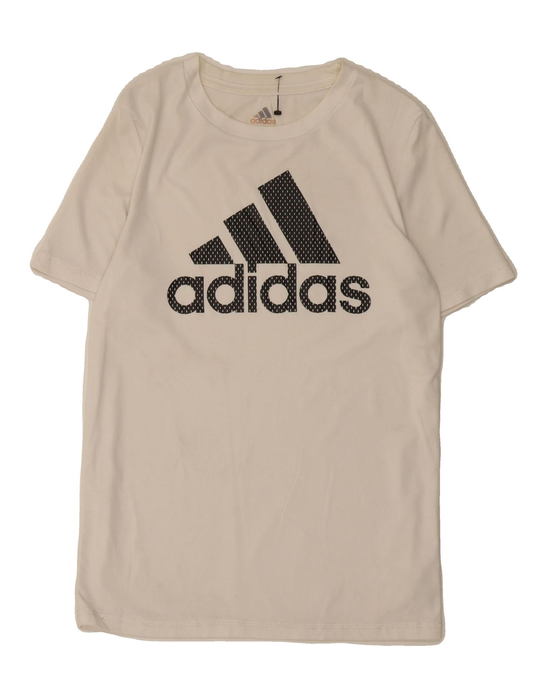 ADIDAS Womens Graphic T-Shirt Top UK 12 Medium White Polyester Vintage Adidas and Second-Hand Adidas from Messina Hembry 