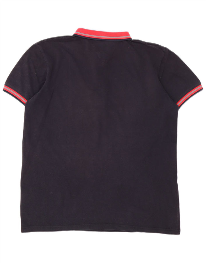 Jeckerson Herre poloshirt Medium Navy Blue Colourblock Bomuld
