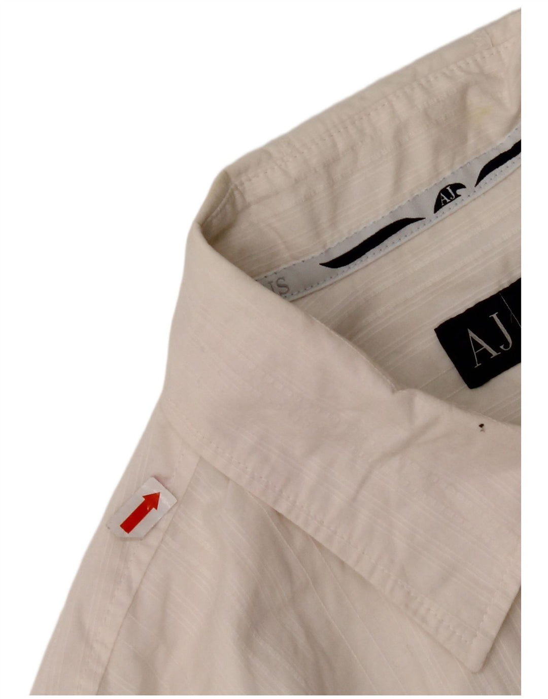 ARMANI JEANS Herreskjorte Medium Off White Bomuld