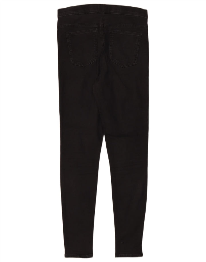 Marks & Spencer Dame Jegging Jeans UK 12 Medium W30 L30 Sort Bomuld