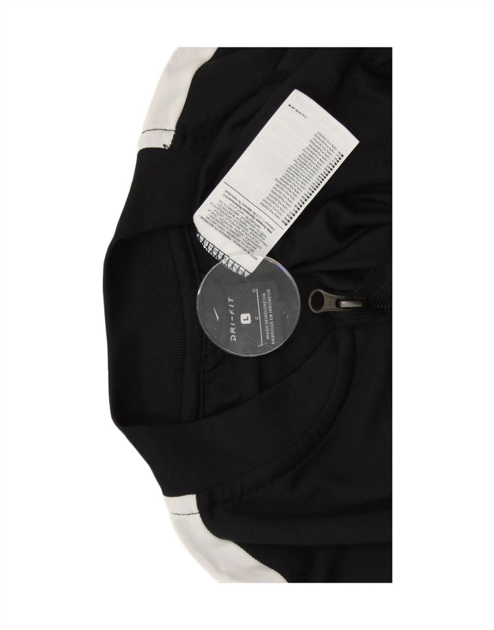 NIKE Herre Dri Fit træningsdragt Topjakke Stor sort Colourblock Polyester