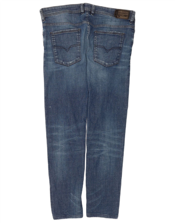 Diesel Herre Thanaz Slim Jeans W34 L30 Blå Bomuld