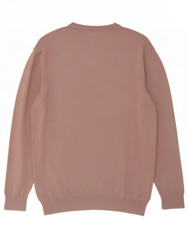 Zara Herre sweater med rund hals, medium brun viskose