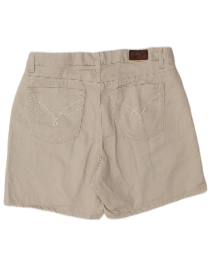 LEE Casual Shorts til kvinder US 12 Large W32 Beige Bomuld