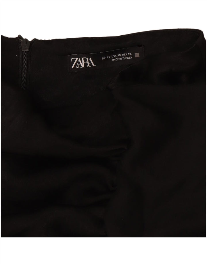 Zara Casual Shorts til kvinder XS W24 Sort