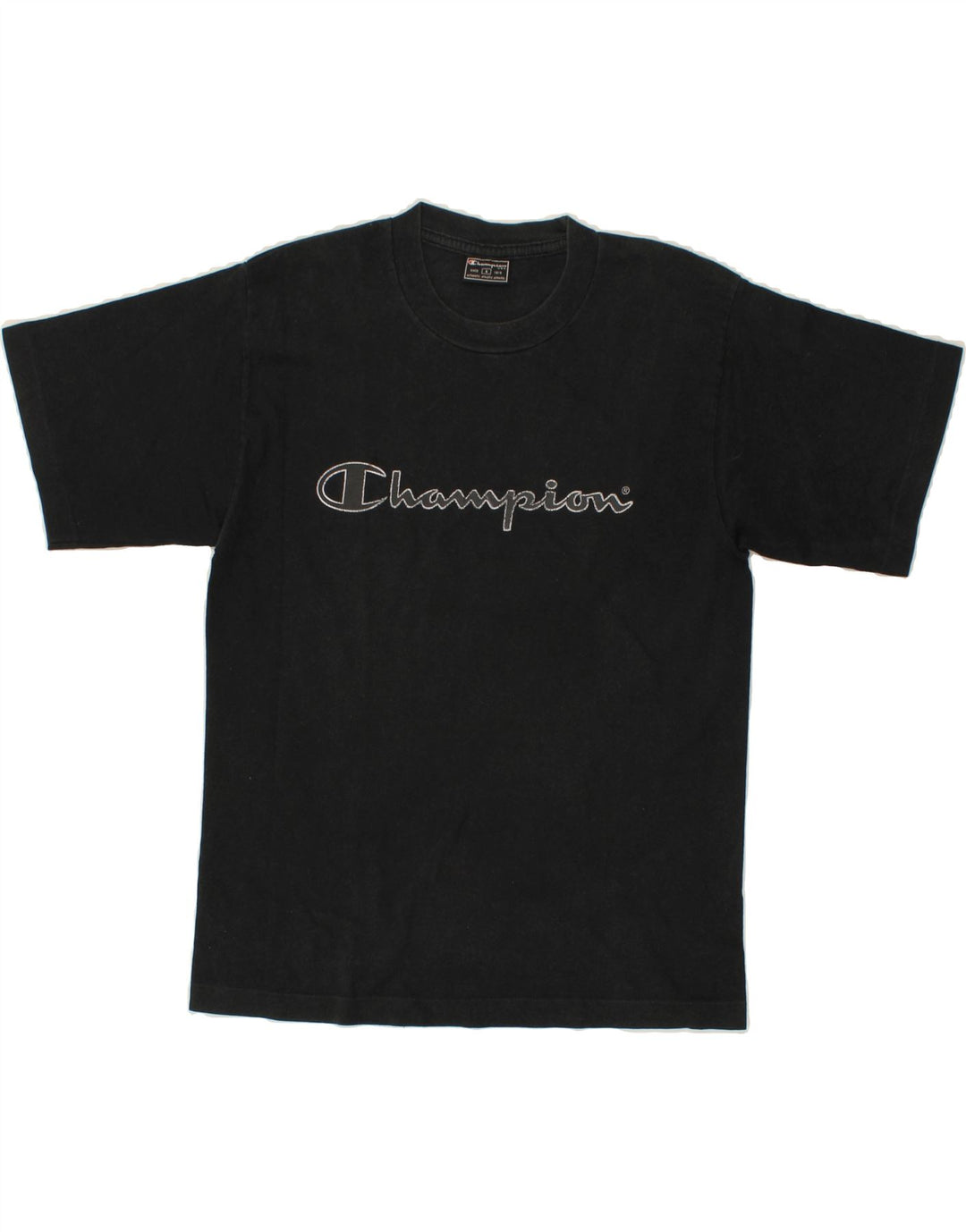 CHAMPION Mens Graphic T-Shirt Top Small Black Vintage Champion and Second-Hand Champion from Messina Hembry 