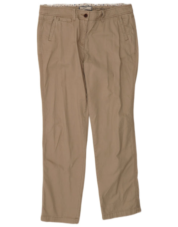Fat Face Dame lige Chino Bukser UK 14 Large W32 L32 Beige Bomuld