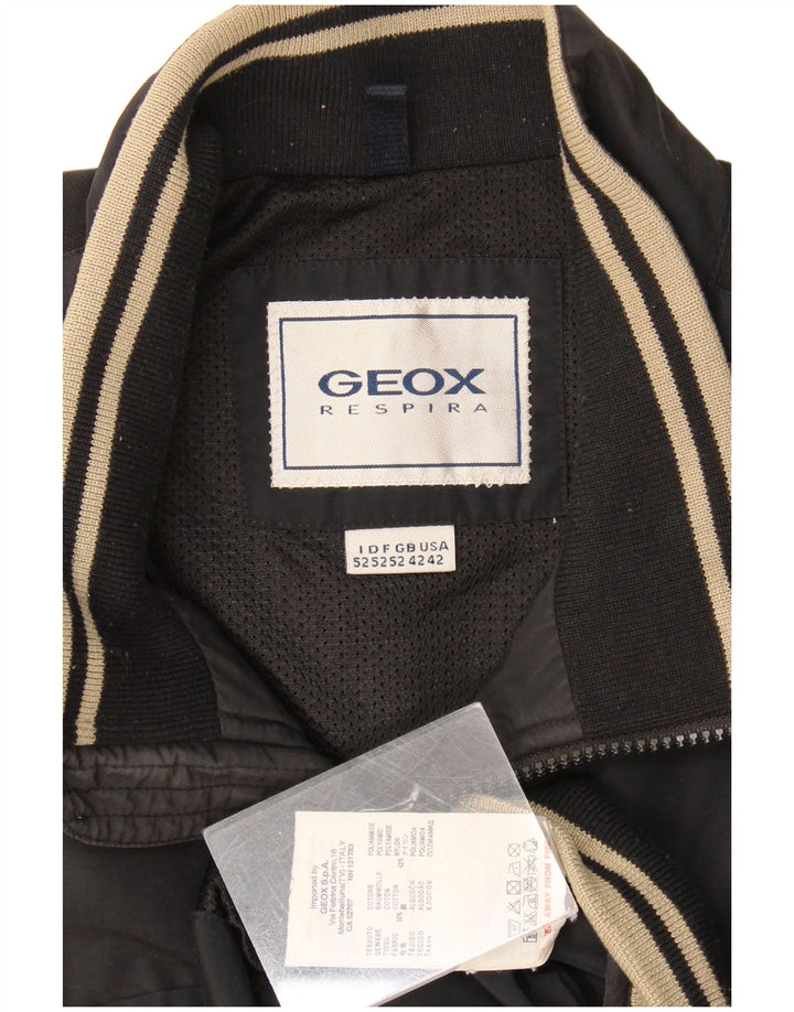 Geox Respira Bomberjakke til mænd IT 52 XL Sort Bomuld