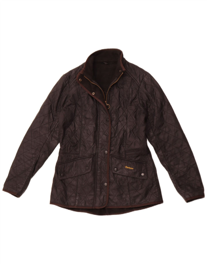 BARBOUR Quiltet jakke til kvinder UK 12 Medium Sort