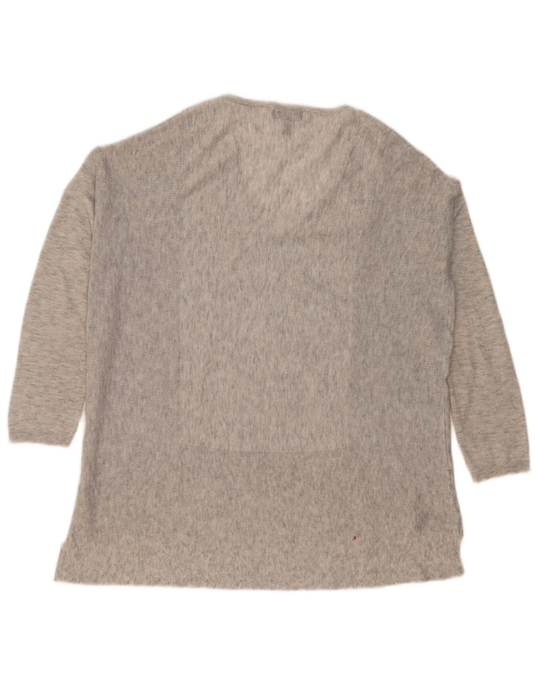 Topshop Dame Oversized Top Langærmet UK 6 XS Grå Flecked Polyester
