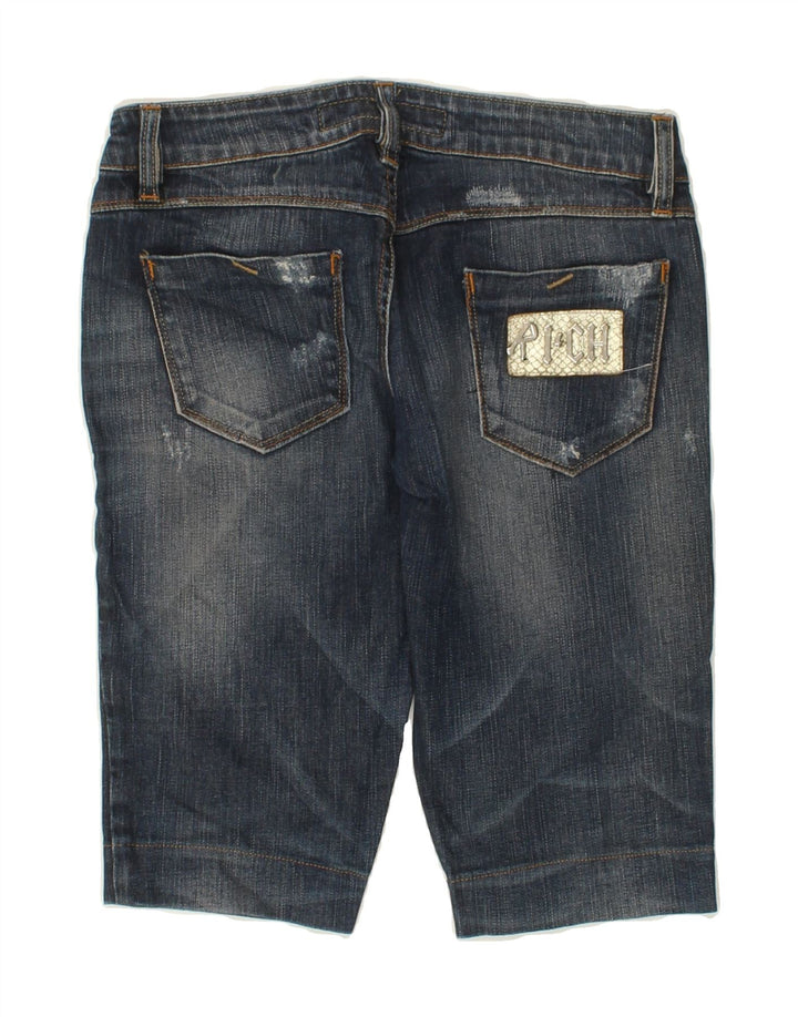 RICHMOND Womens Bermuda Denim Shorts W30 Medium Blue Vintage Richmond and Second-Hand Richmond from Messina Hembry 