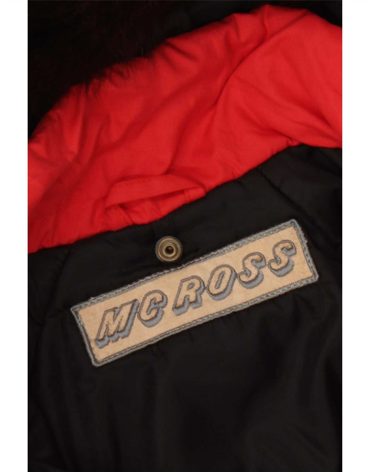 MC Ross Dame Hætte Oversized Windbreaker Jacket IT 40 Lille Rød