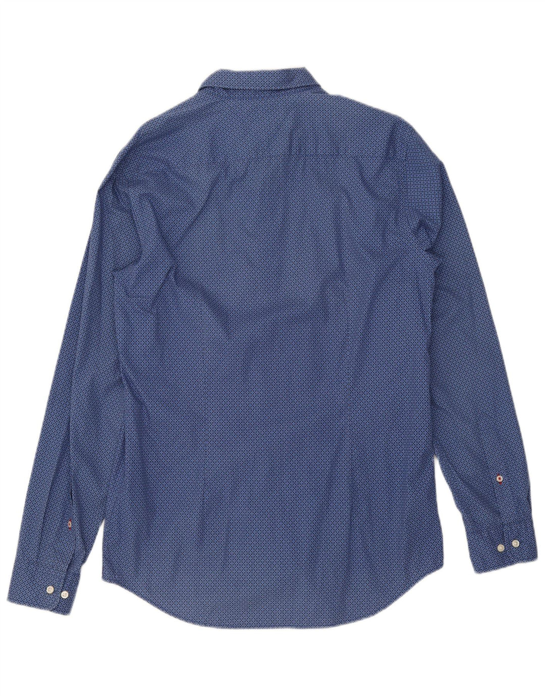 TOMMY HILFIGER Slim Fit skjorte til mænd, stor blå geometrisk bomuld