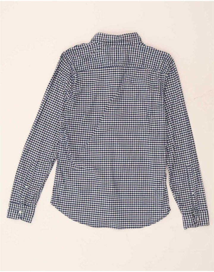 Hollister herreskjorte lille blå Gingham bomuld