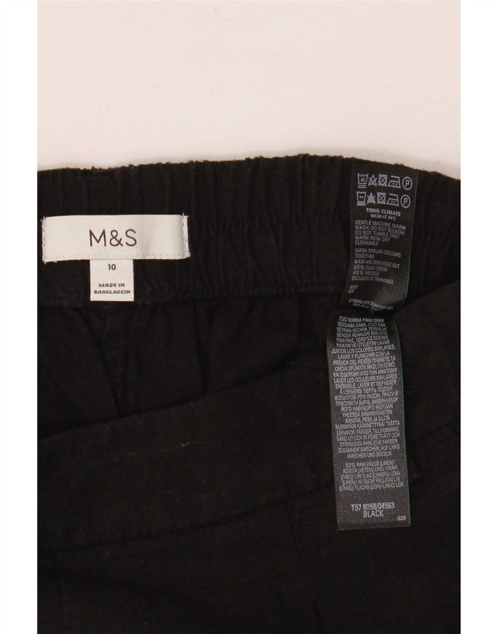 Marks & Spencer Chino Shorts til kvinder UK 10 Small W28 Black Linen