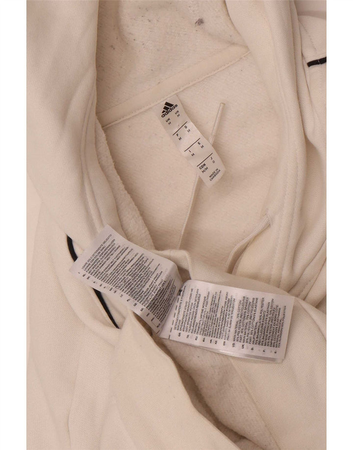 Adidas Herre hættetrøje Jumper Medium Hvid Bomuld