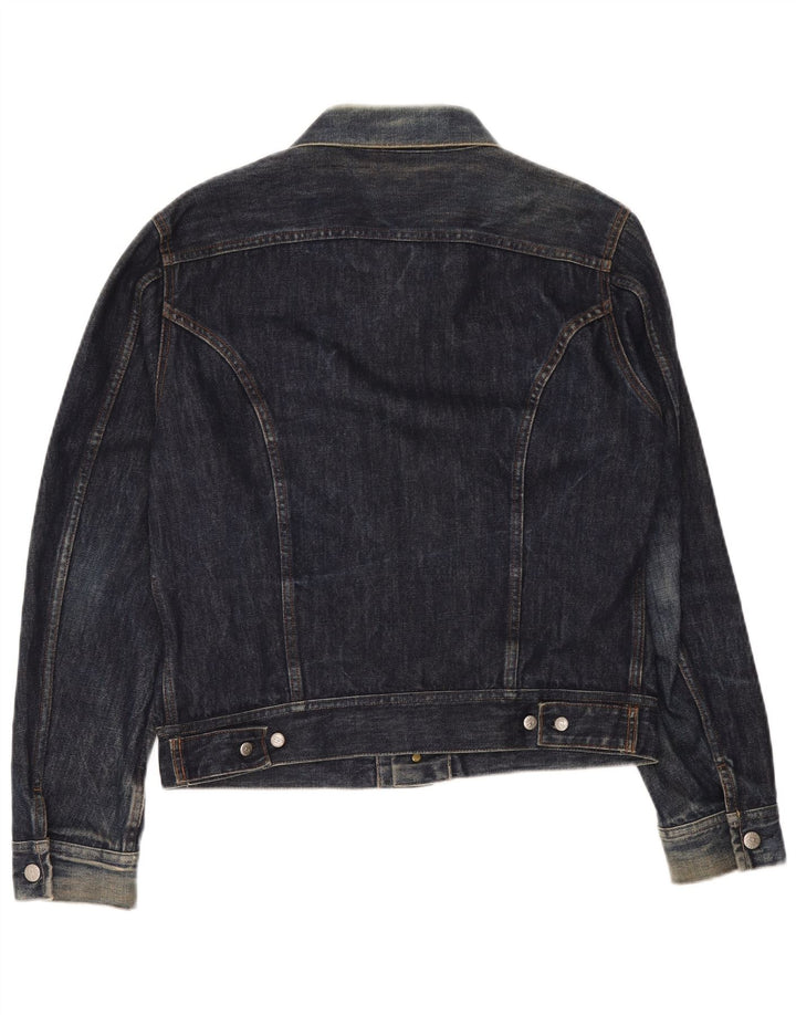 Diesel Dame Denim Jacket UK 14 Medium Navy Blue Bomuld