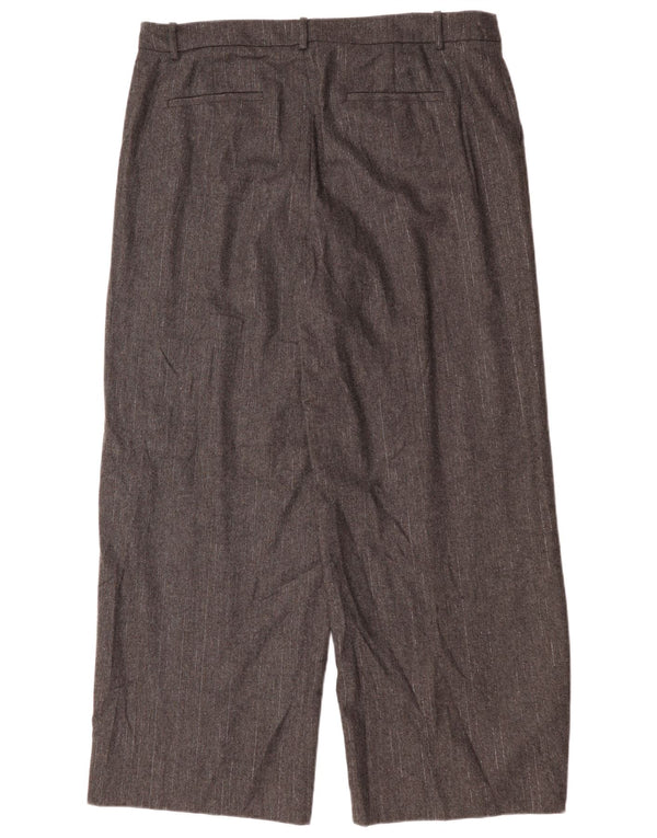 J. CREW Womens Loose Fit Chino Trousers US 16 2XL W38 L31 Grey Striped