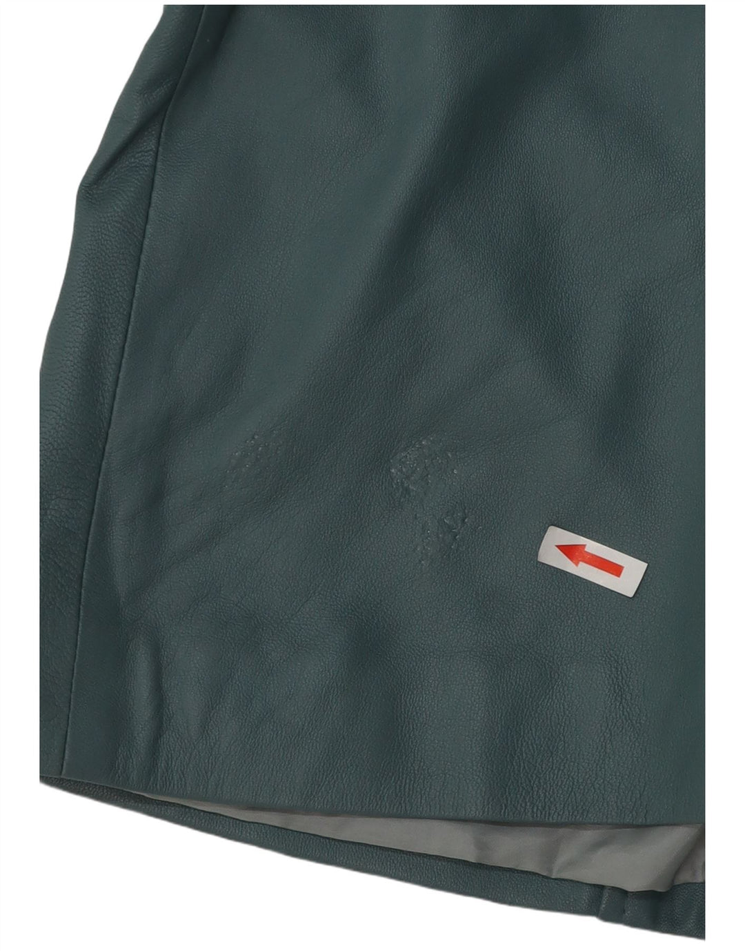 Via Appia Dame Oversized Læderfrakke UK 14 Medium Blue Læder