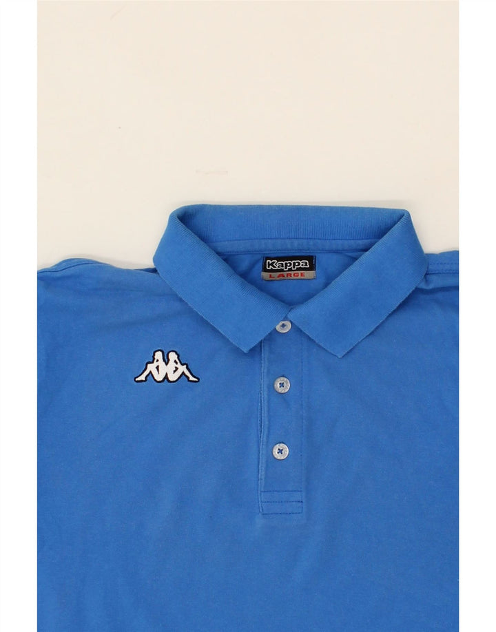 KAPPA Mens Polo Shirt Large Blue Cotton Vintage Kappa and Second-Hand Kappa from Messina Hembry 