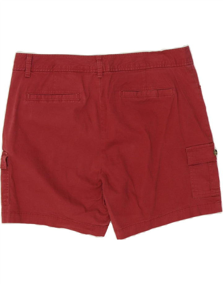 DOCKERS Womens Cargo Shorts US 16 2XL W36 Red Cotton Vintage Dockers and Second-Hand Dockers from Messina Hembry 