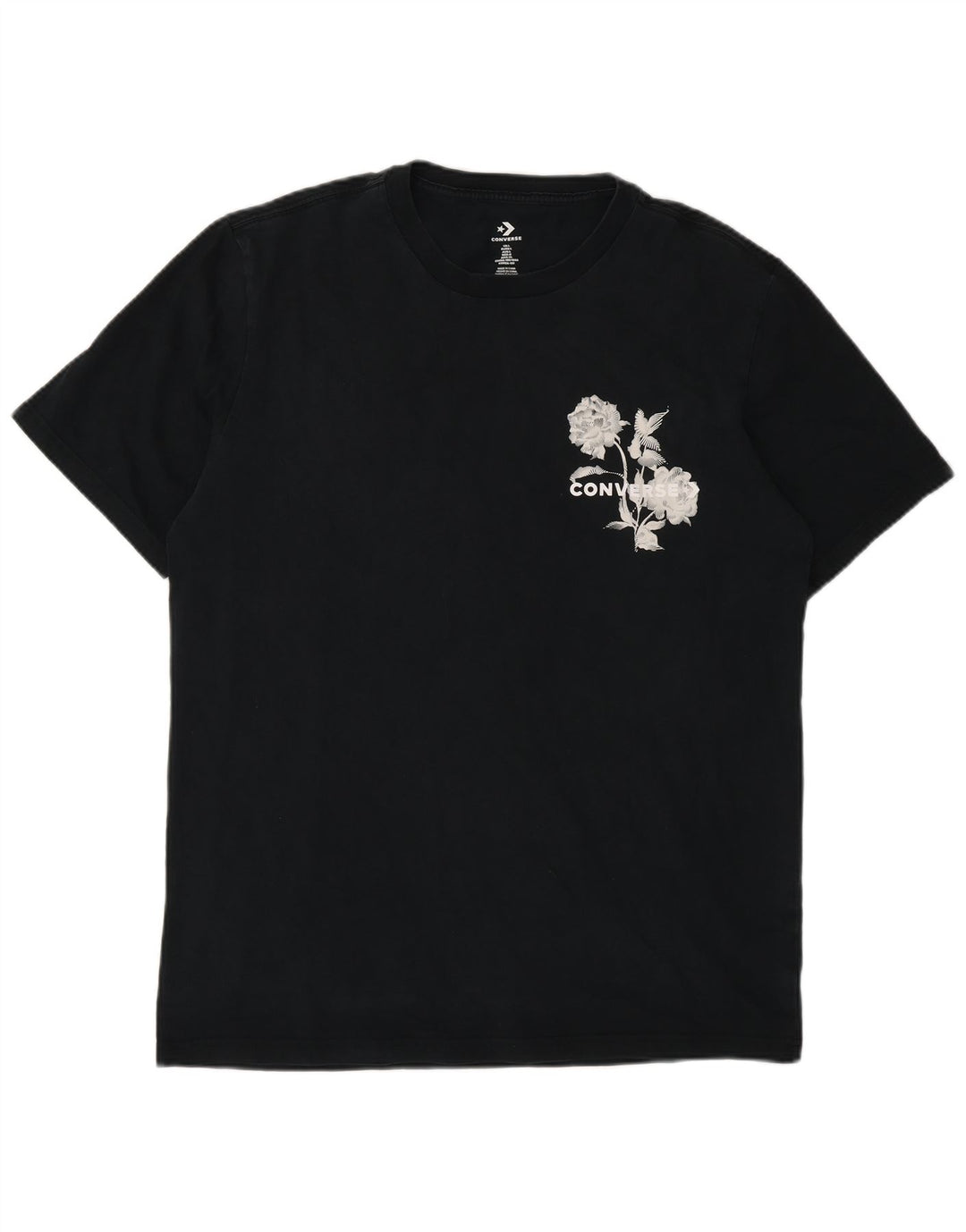 Converse Herre grafisk T-shirt Top Stor sort bomuld