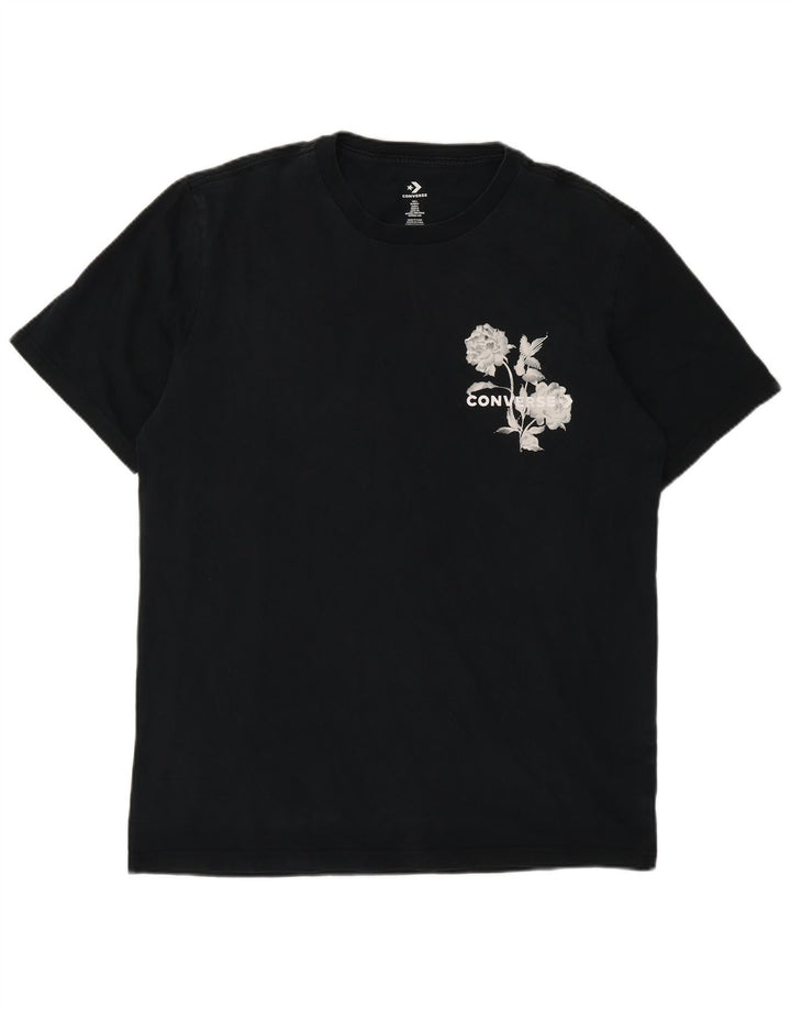 Converse Herre grafisk T-shirt Top Stor sort bomuld