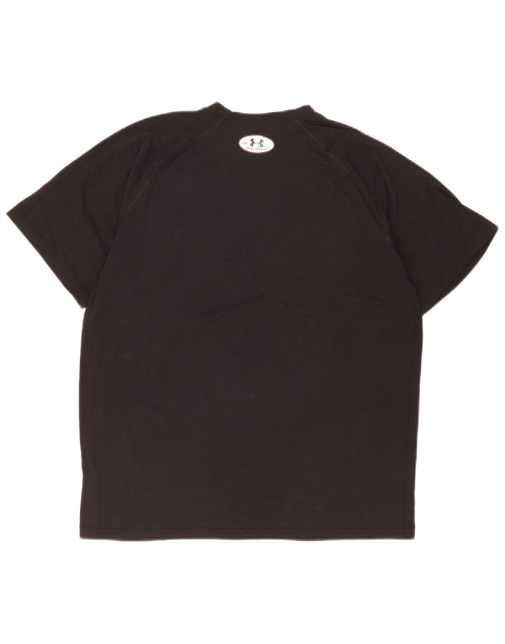 Under Armour Dame Heat Gear T-Shirt Top UK 14 Medium Sort Polyester
