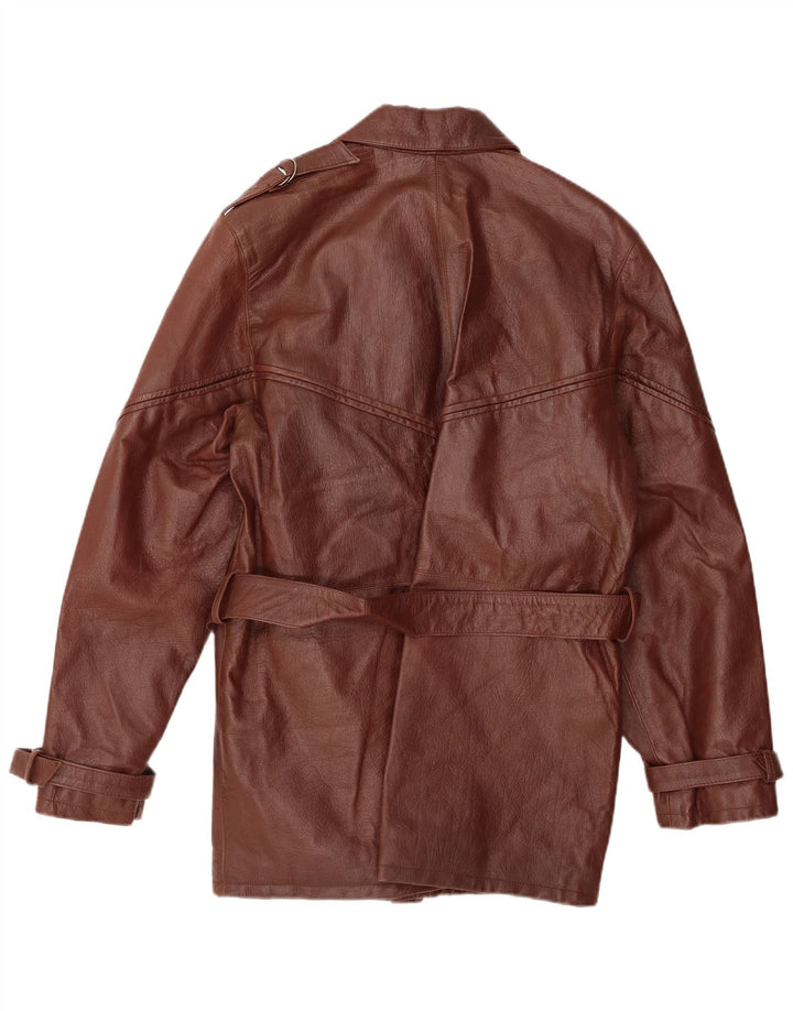 Vintage herre læderfrakke IT 48 Medium Brun