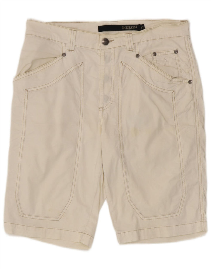 Jeckerson Herre Bermuda Shorts W32 Medium Off White Bomuld
