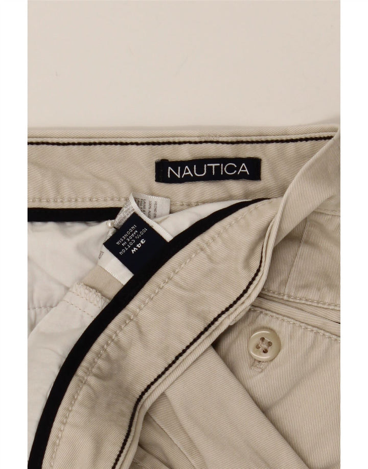 NAUTICA Mens Chino Shorts W34 Large Grey Cotton Vintage Nautica and Second-Hand Nautica from Messina Hembry 