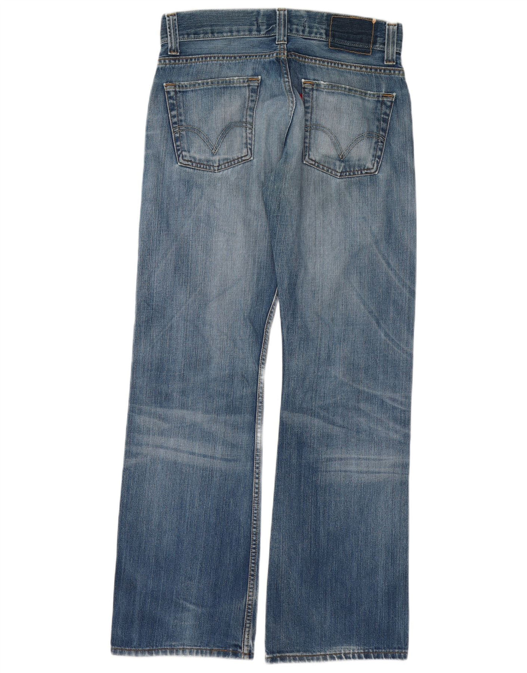 Levi's Womens 512 Distressed Bootcut Jeans W30 L32 Blå bomuld