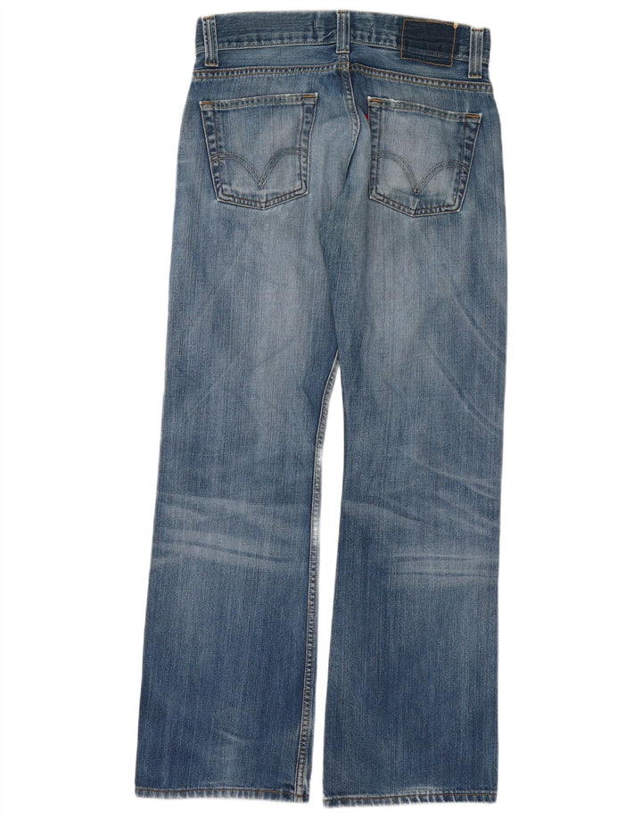 Levi's Womens 512 Distressed Bootcut Jeans W30 L32 Blå bomuld