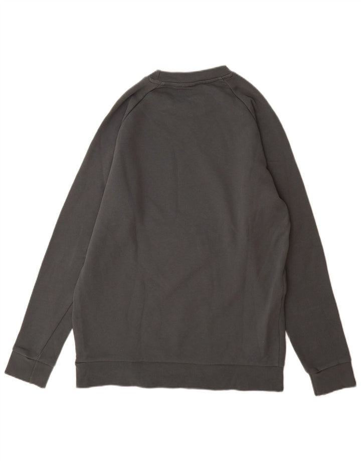 Adidas grafisk sweatshirt til mænd mellem grå bomuld