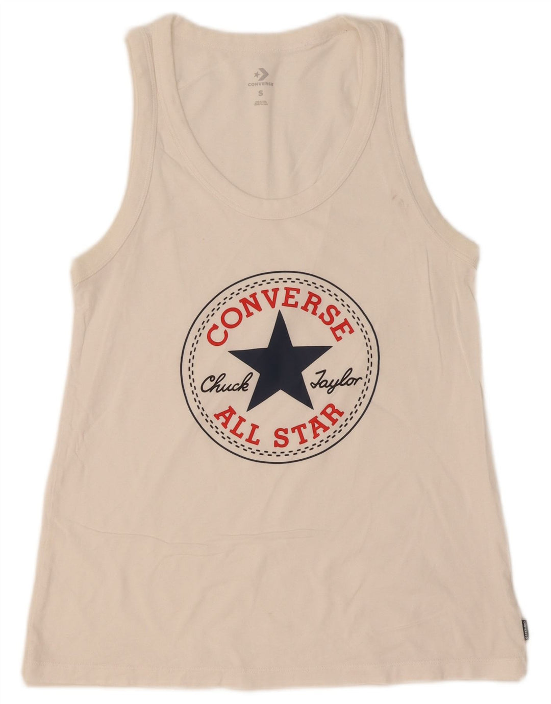 Converse Grafisk Vest Top UK 8 Small White
