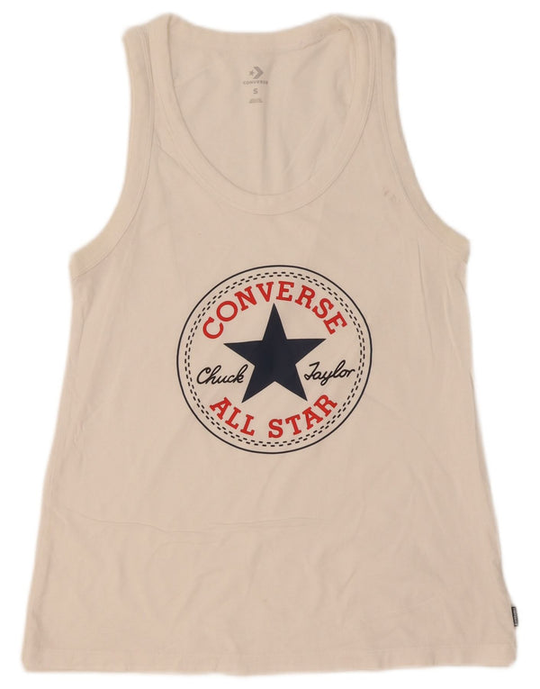 Converse Grafisk Vest Top UK 8 Small White